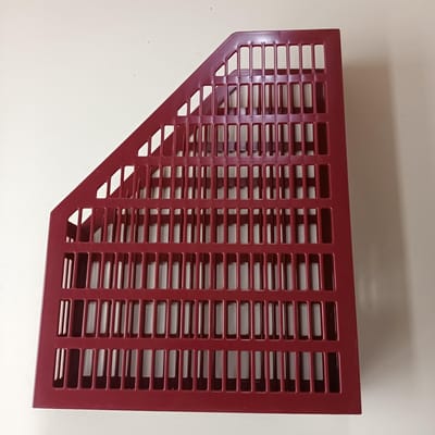 Tijdschriften Magazines houder Forpus FO30206, Kunststof, Kleur Red Wine