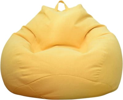 Zitzak in Peervorm - Comfortabele Zitzak voor Woonkamer en Tuin - Voor Volwassenen en Kinderen (L - 90 x 80 cm)