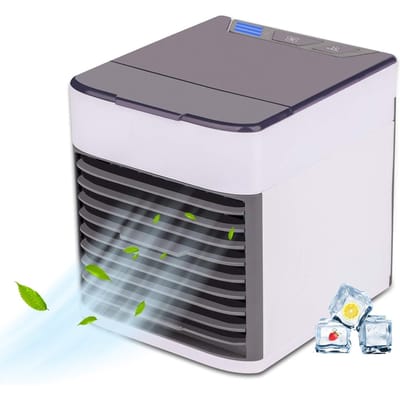 Draagbare mini-airconditioner Waterverfrissende airconditioner Bevochtigt en zuivert drie snelheden en LED-licht
