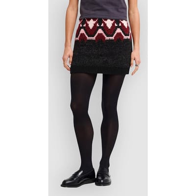 RVCA Fairisle Rok zwart