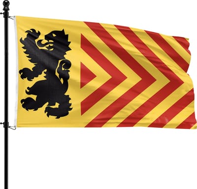 VlagDirect - Langedijk vlag - Gemeente Langedijk vlag - 90 x 150 cm.