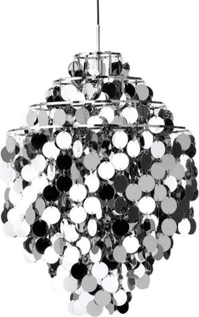 Verpan Fun 0DA Hanglamp - Chroom - unique design