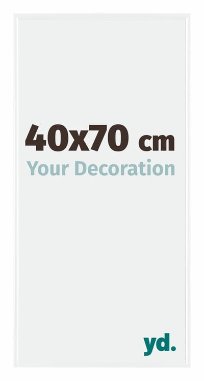 Your Decoration - Fotolijst 40x70 cm - Kunststof - Wit Hoogglans - Evry