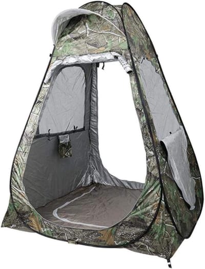 Privacy Tent - Omkleedhokje Kamperen - Buiten Douchen - Dubbele Ramen - 150x150x190cm - Blauw