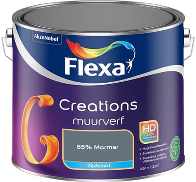 Flexa - Creations Muurverf Zijdemat - 85% Marmer - Mengverf - 2,5 L