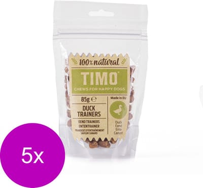 Timo Trainers Eend - Hondensnacks - 5 x 85 g
