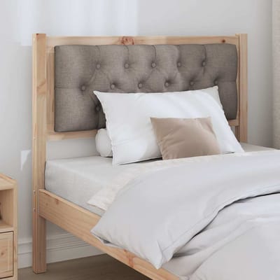 vidaXL - Hoofdbord - Anders - Bruin - en - taupe - 90 - cm - Massief - grenenhout