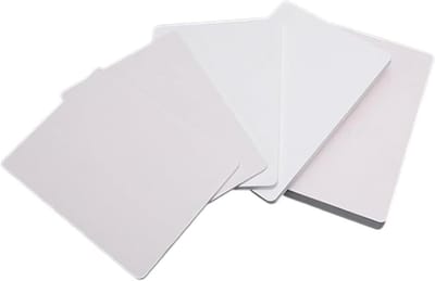 Schuimplaten - PVC borden - Bewegwijzering maken - Glad oppervlak - 4 stuks - Wit