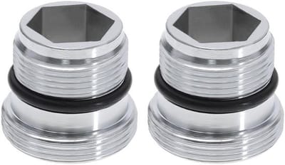 Dailygoods - M18.5-M22 Adapter - Mengkraanadapter - Zilver - Mannelijk naar Mannelijk - 2 Stuks