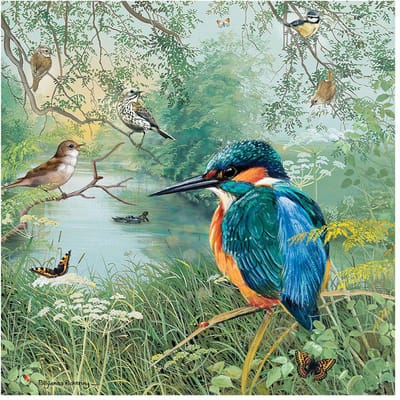 Peinture diamant fantaisie 5D à faire soi-même, broderie d'animaux, point de croix 20X30CM blue