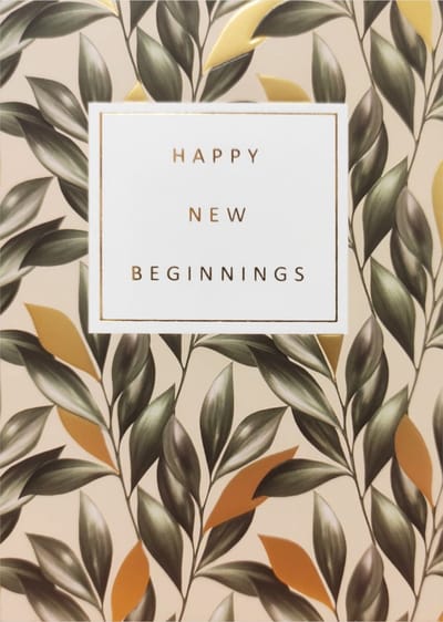 Kaart - Gold Rush - Happy new Beginning - GLD044-A