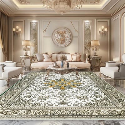 Perzisch Luxe Tapijt Woonkamer Hoogwaardige Slaapkamerdecoratie Mooi Groot Oppervlak Kleed Lounge Antislip Zachte Bedzijl Vloermatten 200*230cm