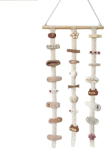 Haarspeldopslag voor Meisjes, Houten Sticks, DIY Haarbandopslag, Creatieve Organisatie voor Haaraccessoires