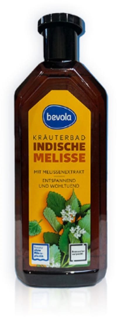 Bevola Badschuim - Kruidenbad Indische Melisse | 1x 500ml - Kalmerend & Ontspannend | Bubbelbad met Citroenmelisseolie