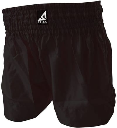 Stiel kickboks Broekje Satijn - Zwart (Beschikbaar in verschillende maten)