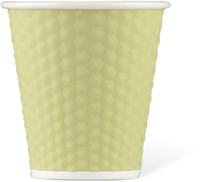 Les Artistes Paris Beker porselein 180ml - met siliconen grip honingraat - Green Pastel - LP-A1126