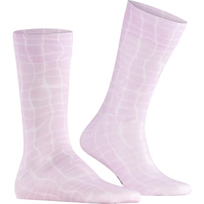 Burlington Poolside gedessineerd katoen Sokken heren roze - maat 40-46