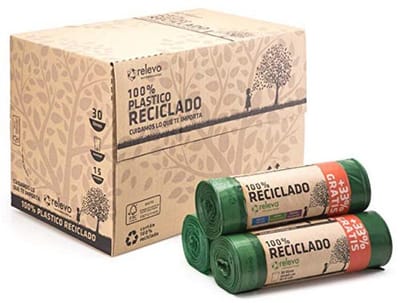 100% gerecyclede vuilniszakken - Extra Sterk - 30L - 480 Stuks