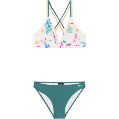 Protest PRTSol JR - Bikini set Meisjes - Normale pasvorm - Uitneembare vulling - Groen