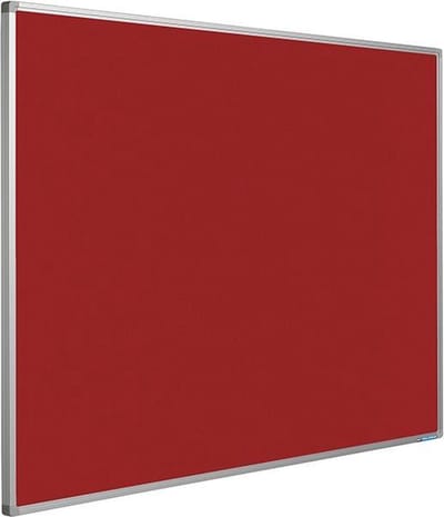 Prikbord Softline profiel 16mm bulletin Rood - 90x180cm
