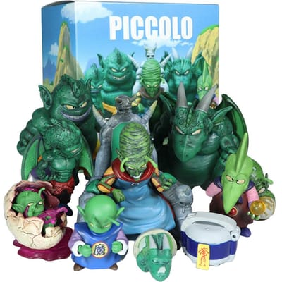 10 stuks Anime Dragon Ball Z Piccolo Familie Figuur PVC Actiefiguren Budokai Goku Duel Collectie Model Poppen Speelgoed Voor Kinderen With box black