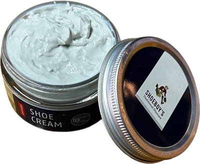 Shoeboy's Shoe cream pot - Schoencreme voor hoogwaardige soorten gladleer - 50ml - (003) Gebroken wit