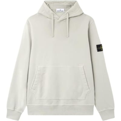 Stone Island SS26 Lente Zomer Collectie Badge Logo Kangoeroezak Veelzijdige Hoodie Unisex hoodies L1S156100062S0051-V0061 L white