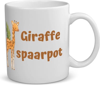 Akyol - giraffe koffiemok - theemok - Giraffe - dieren liefhebbers - leuke cadeau voor iemand die van houdt van giraffen - verjaardagscadeau - kado - gift - 350 ML inhoud