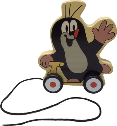 trekfiguur de kleine Mol op wielen 19cm little mole speelfiguur