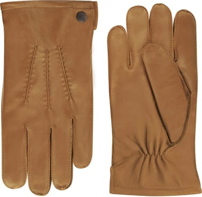 Laimböck Klassieke leren handschoenen heren model Dudley Kleur: Camel, Maat: 9
