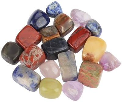 Kwarts Kristallen Steen Mini Punt - Gemengde Kleur Steen - Decoratie - Energie Versterking - Chakra Balancering - 100g - Kristal
