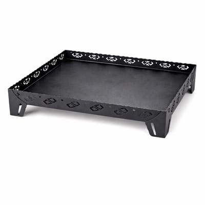 Metalen - Vloerbeschermplaat voor Houtkachel - 90 cm x 60x15 cm