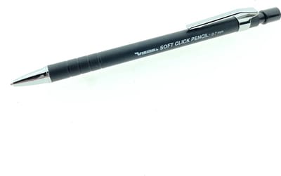 Viking - Vulpotlood Soft Click 0.7mm - Zwart - Met gum - Rubberen grip