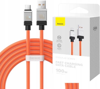 USB-C Kabel 2m 100W Snel Laden Quick Charge PD Data 480Mbps