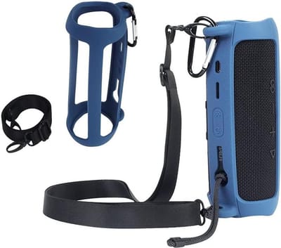 Beschermhoes Speaker - Draagbare Cover - Veilige Opslag - Waterdicht Ontwerp - 19 cm - Blauw