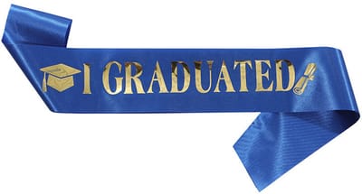 BTH - Sjerp - Geslaagd - Versiering - I Graduated - Graduation - Photobooth - Zwart & Goud - 1 Stuk
