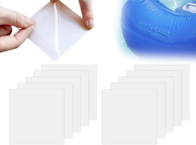 Set van 10 Zelfklevende Waterdichte Reparatie Patches voor Zwembaden, Luchtbedden en Opblaasbare Ringen (10 x 10 cm)