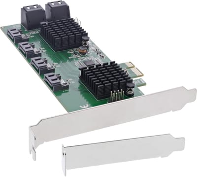 Interfacekaart - SATA Controller - Extra Opslag - 8 SATA Poorten - PCIe 2.0