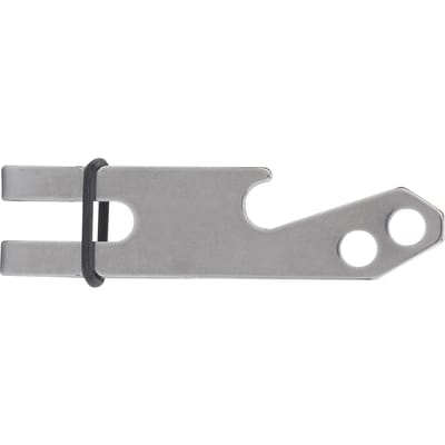Buiten RVS Ophangriemclip Geldclip met Gat voor Sleutelhanger gray