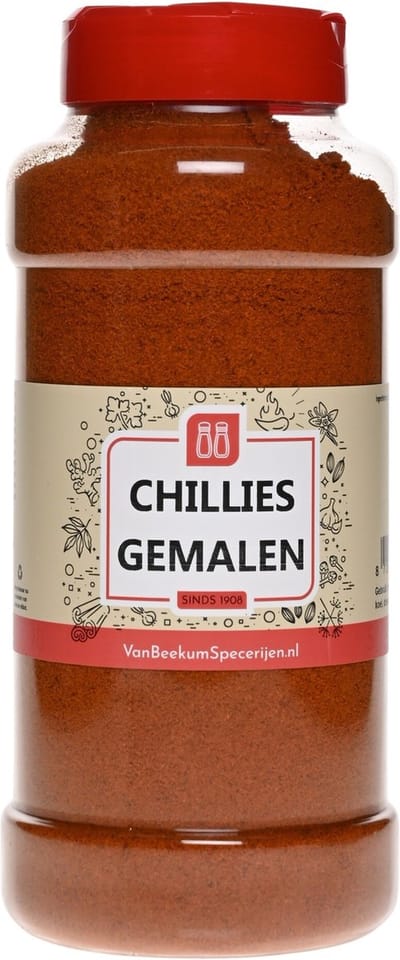 Van Beekum Specerijen - Chili Gemalen - Strooibus 450 Gram