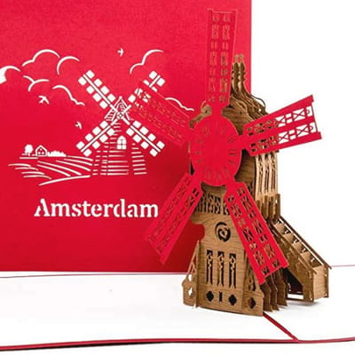 3D-pop-up kaart Amsterdam - Uniek cadeau en decoratie voor elke gelegenheid