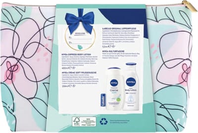 Nivea Travel Lover Geschenkset Body Lotion + Douchegel + Labello Lippenbalsem 1 Set