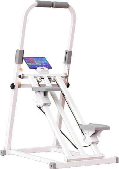 Stepper Fitness Apparatuur - Cardio Trainer - Thuis Trainen - Opvouwbaar Ontwerp - 150 kg Draaglast - Wit