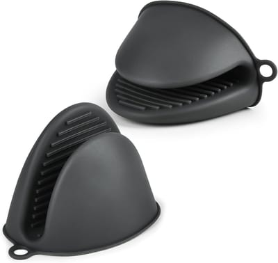 Thijox - Mini Siliconen Ovenwanten - Hittebestendige Pannenlappen - Schattige Ovenknijphandschoenen - Kleine Pannenlappen voor Heteluchtfriteuse, Koke