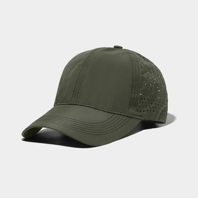 COOAU - Ademende hardloophoed Voor Mannen & Vrouwen - Sneldrogend - Outdoor sportpet - Honkbalpet - UPF 50+ - Opvouwbaar Verstelbaar – Zonnehoed Voor Zomer – Geschikt voor zowel mannen als vrouwen - Groen