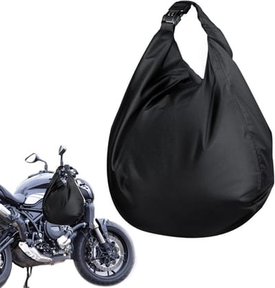 ZAHD Motorfiets Oxford Doek Waterdichte Tas Draagbare Helm Dubbel Gebruik Tas voor Motorhelm Bagage Waterdichte Helm Draagtas voor Rijden met een Motorfiets voor Motorhelm, zwart., geen