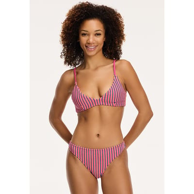 Shiwi Ladies Lou Bikini Set Resort Stripe Pink Resort Stripe Size: 34 | Bikinis Outlet | Dames | Roze