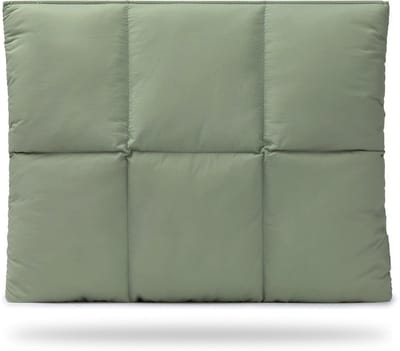 Laptoptas - Laptoptas Dames - Kantoortas Dames - Comfortabele, zachte laptophoes - Gewatteerde laptoptas met kussensloop - Laptophoes 13 inch & 14 inch - Schokbestendig - Krasbestendig - Spatwaterdicht - waterafstotende hoes - groente