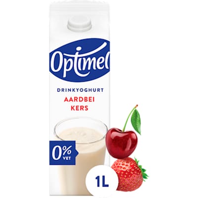 Drink aardbei-kers 0% vet