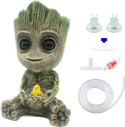 Aquarium Groot Air Bubbler Decoraties Fish Tank Luchtsteen Set